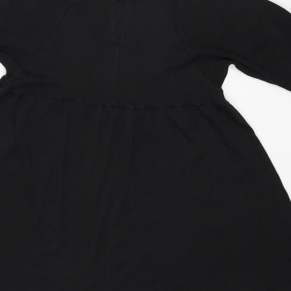 ASOS Womens Black Rayon A-Line Size 10