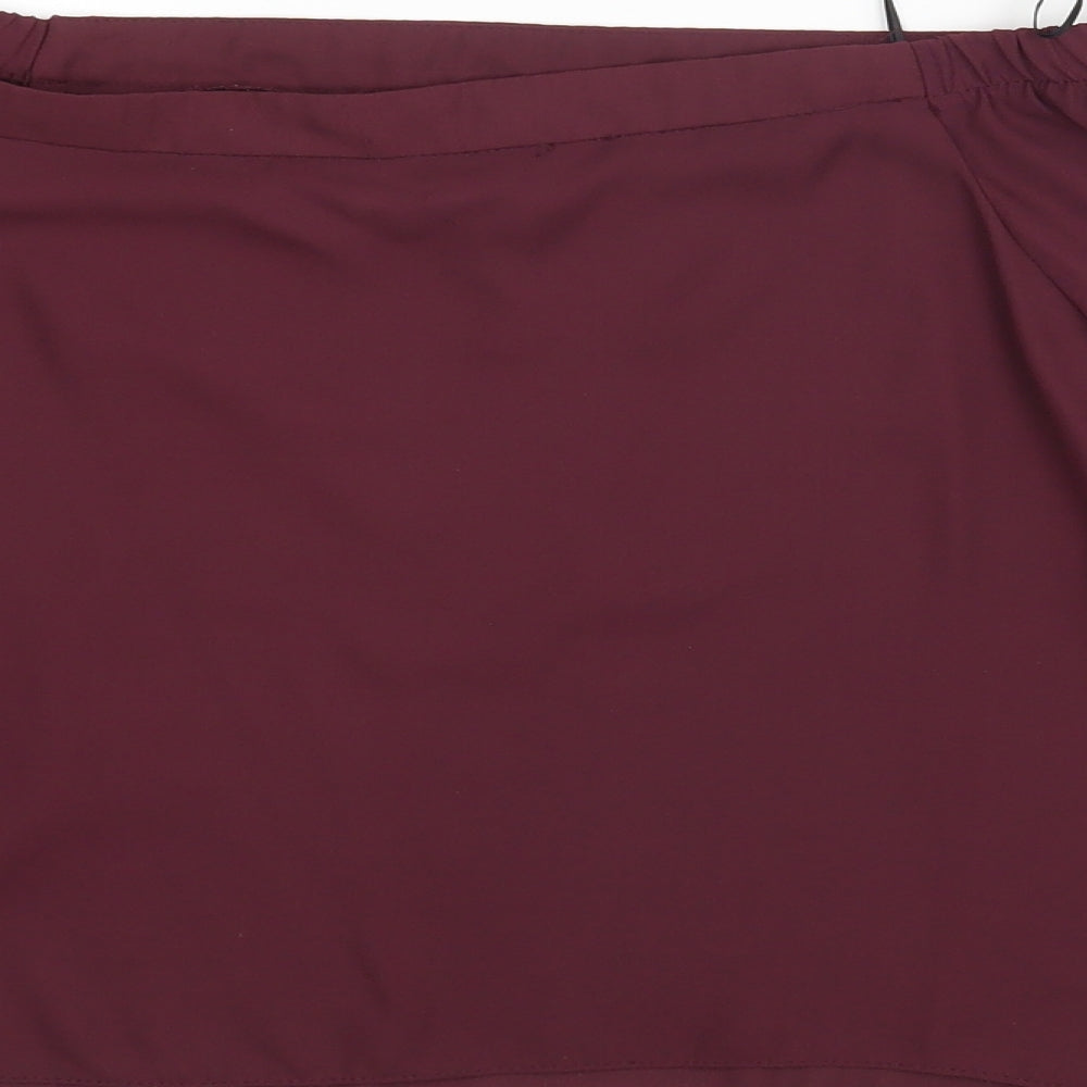 New Look Womens Red Basic Blouse Size 10