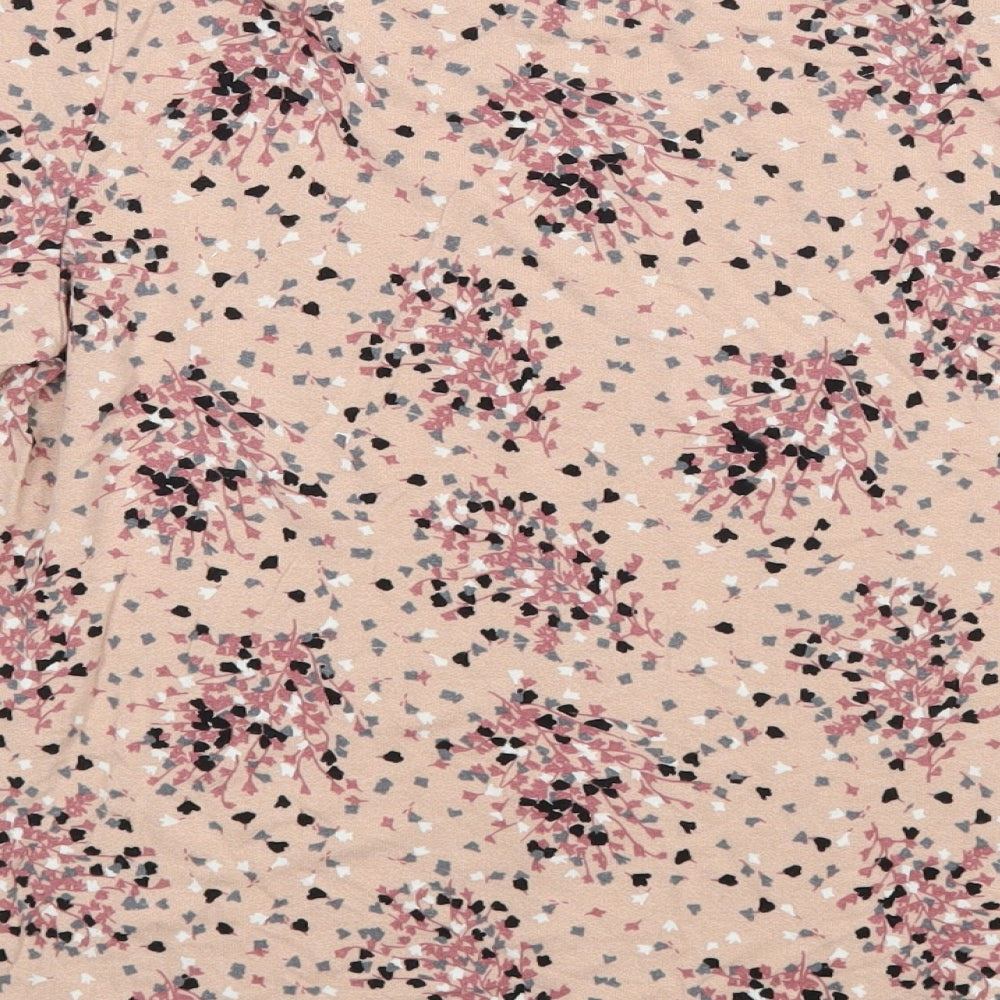Marks & Spencer Womens Pink Floral Basic Blouse Size 12