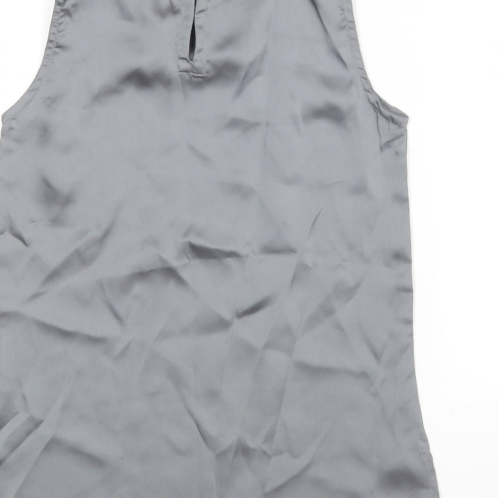 Lime Light Girls Silver Basic Blouse Size 6-7 Years