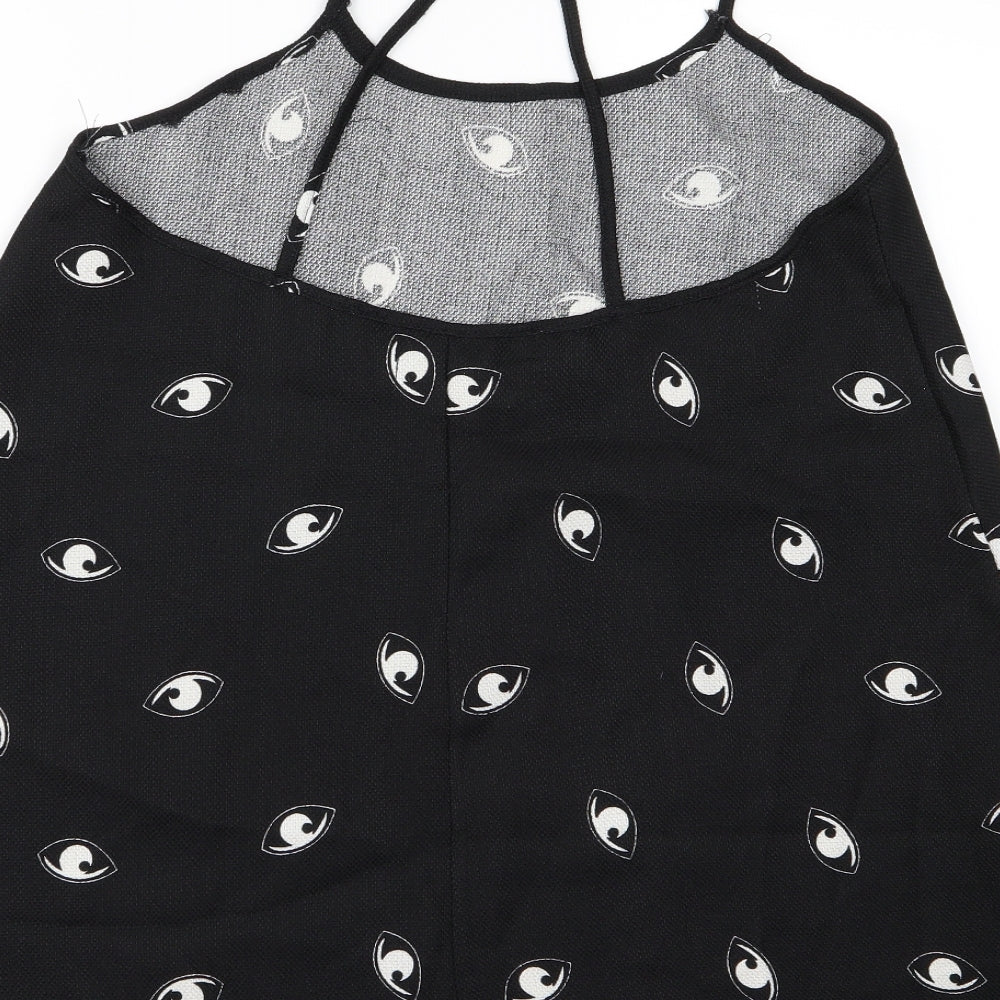 hearts and brows Womens Black A-Line Size 12 - eye