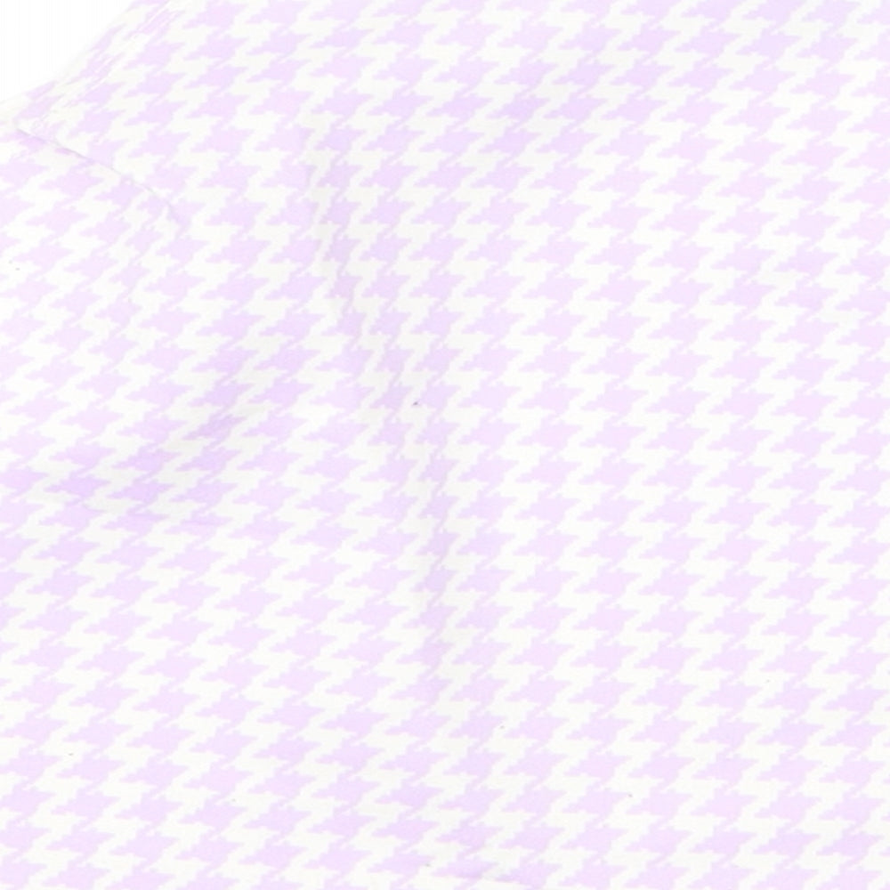 misguided Womens Purple Cropped Tank Size 14