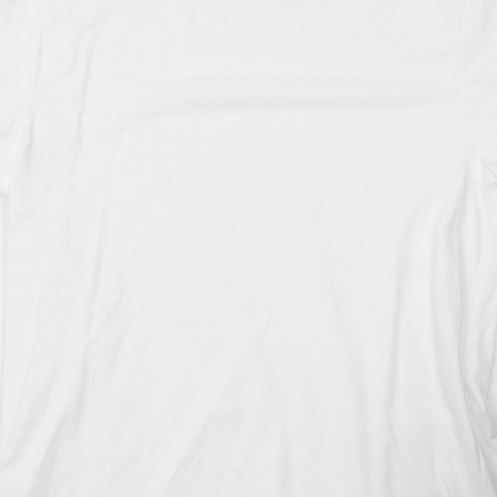 redherring Womens White Basic T-Shirt Size M