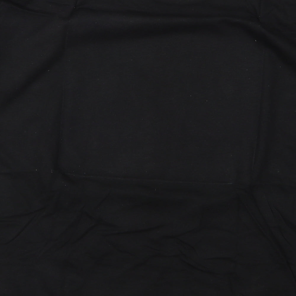 Preworn Womens Black Basic T-Shirt Size M - spoon