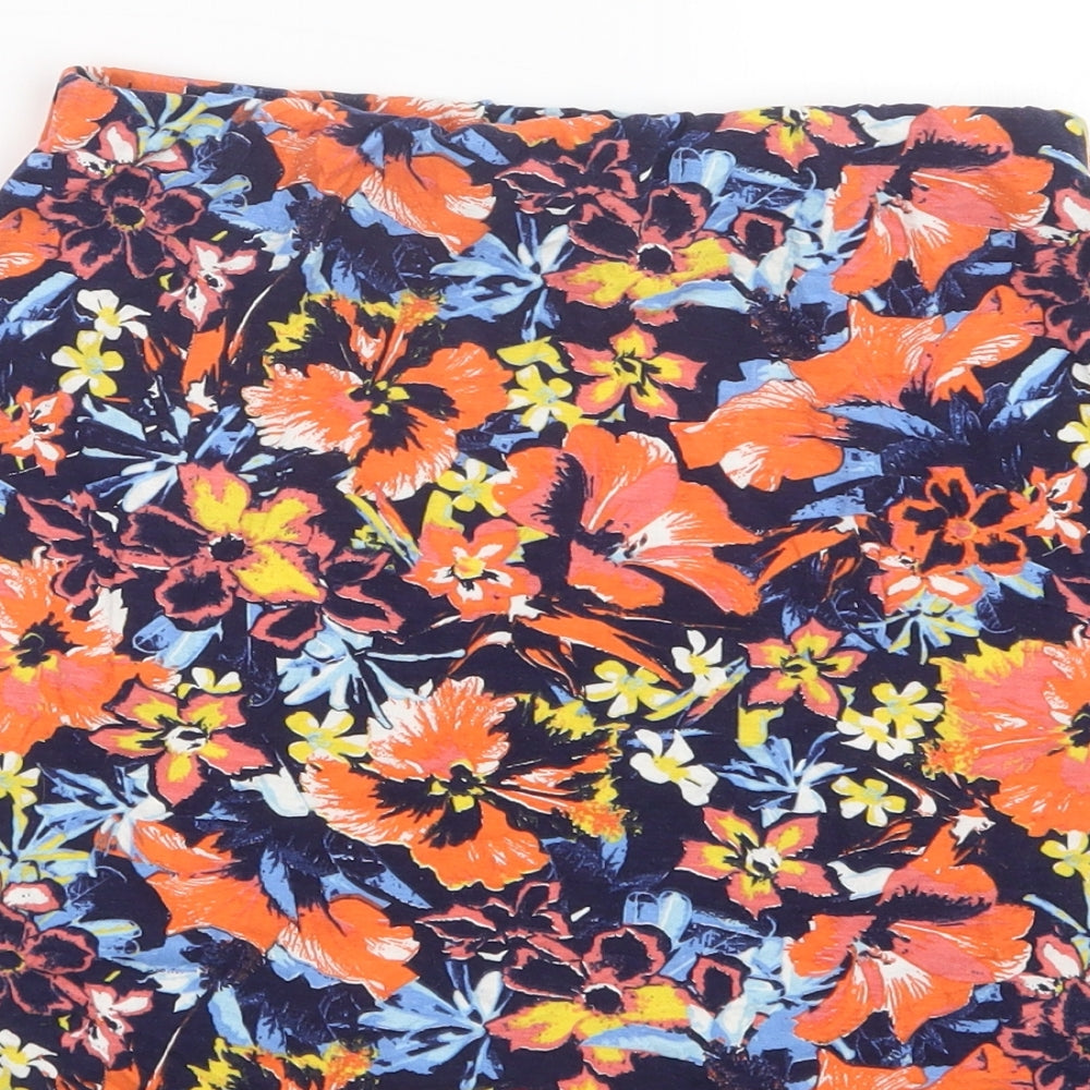 Atmosphere Womens Blue Floral Straight & Pencil Skirt Size 10