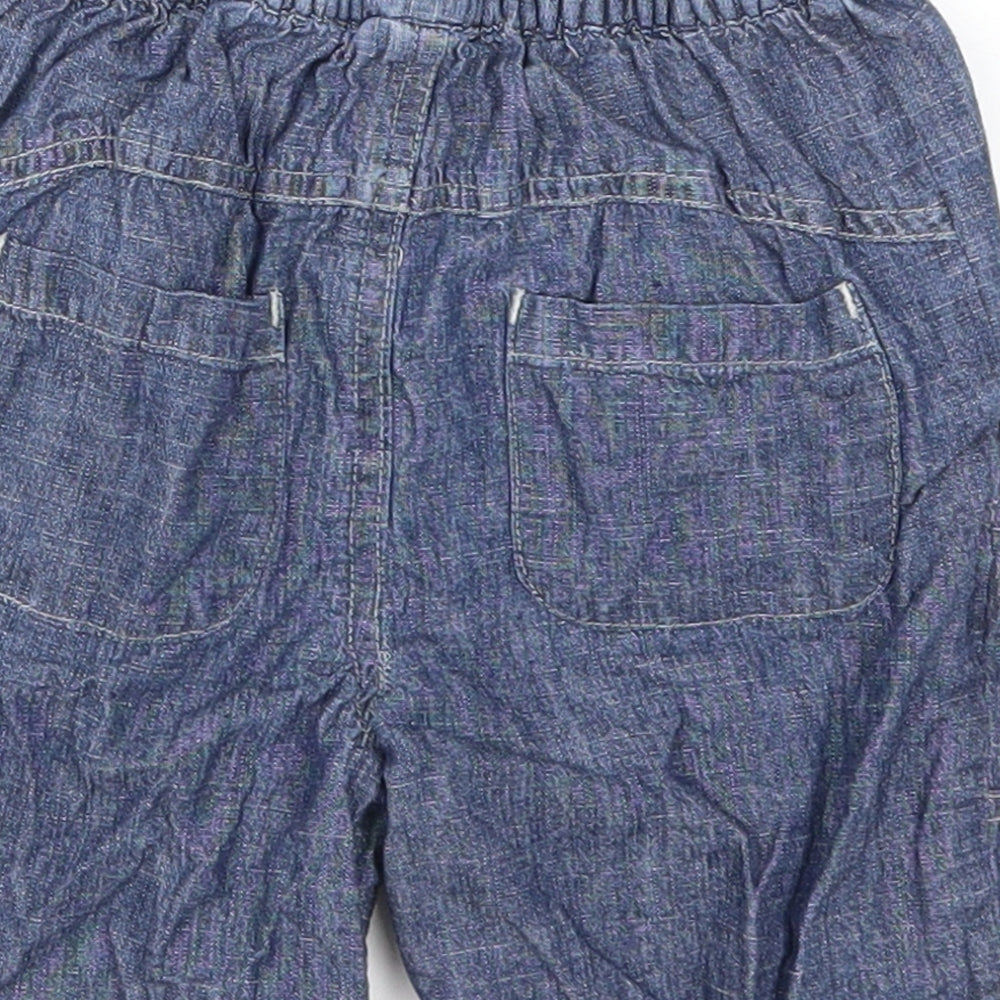 Mini Mode Baby Blue Denim Cropped Jeans Size 12-18 Months