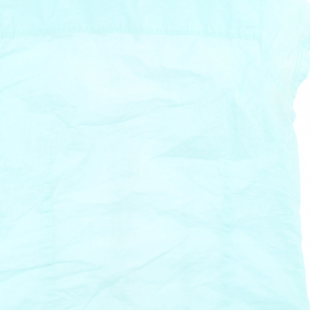 Cherokee Womens Blue Basic Button-Up Size 16