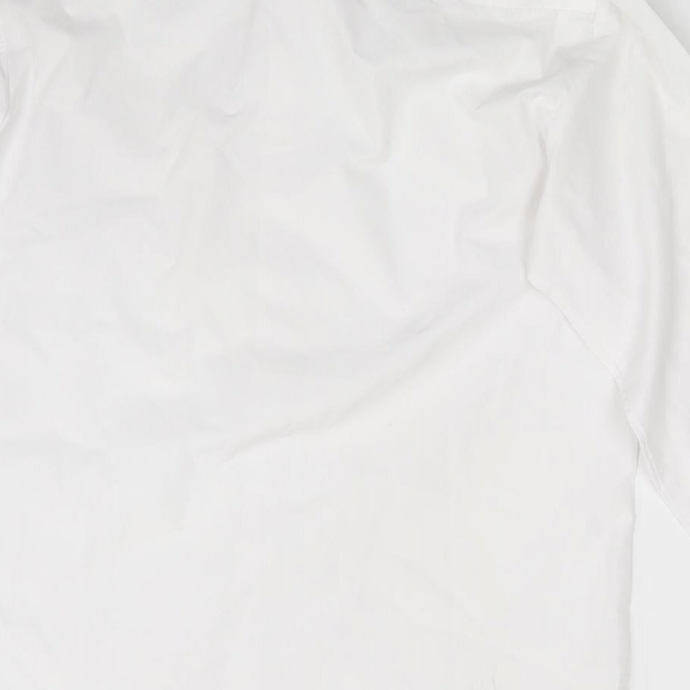 George Boys White Basic Button-Up Size 13-14 Years