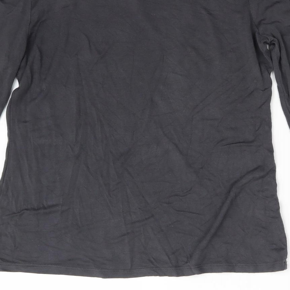 Oasis Womens Grey Basic T-Shirt Size S