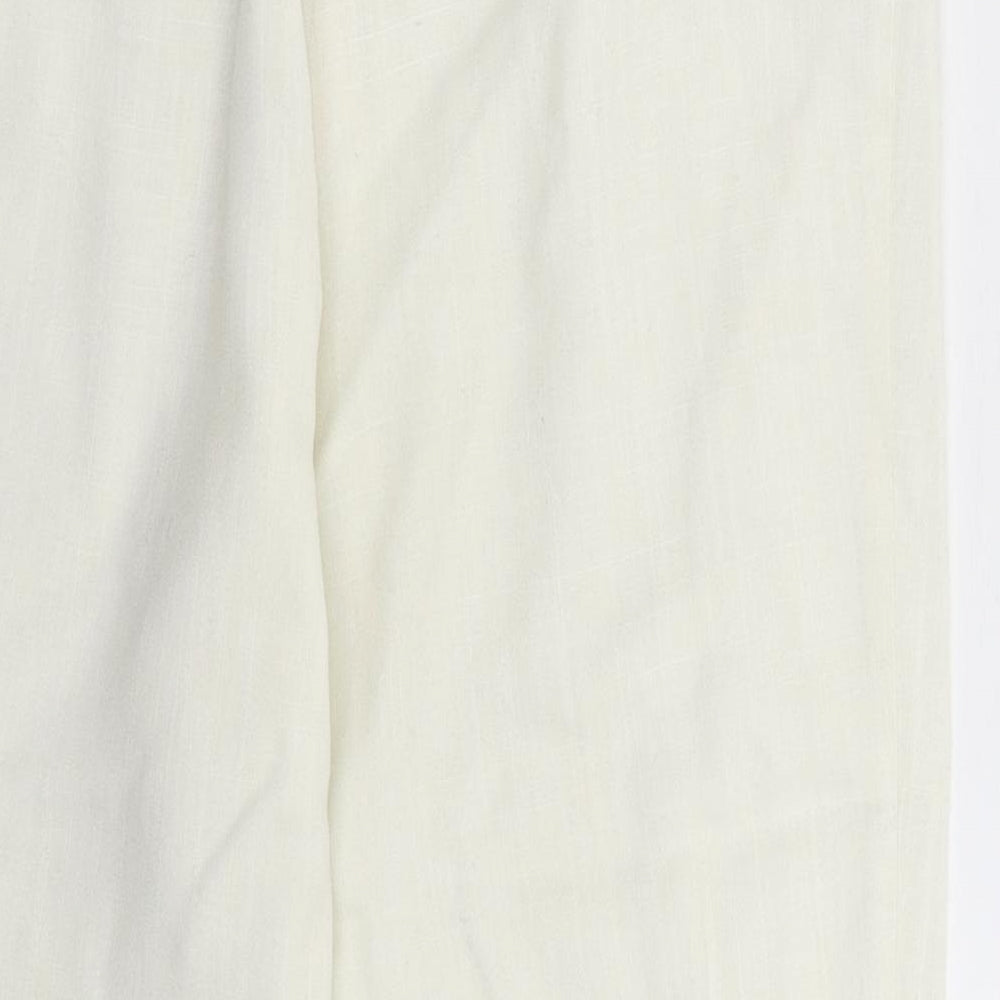 Classics Collection Womens White Trousers Size 14 L25 in
