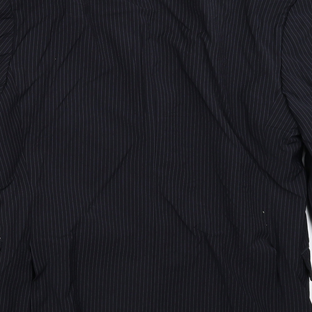 Marks & Spencer Mens Blue Striped Jacket Suit Jacket Size 38