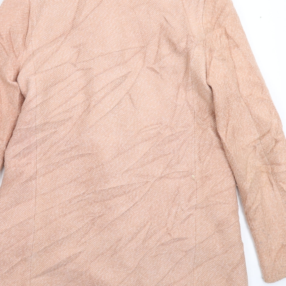 Stradivarius Womens Beige Pea Coat Coat Size S