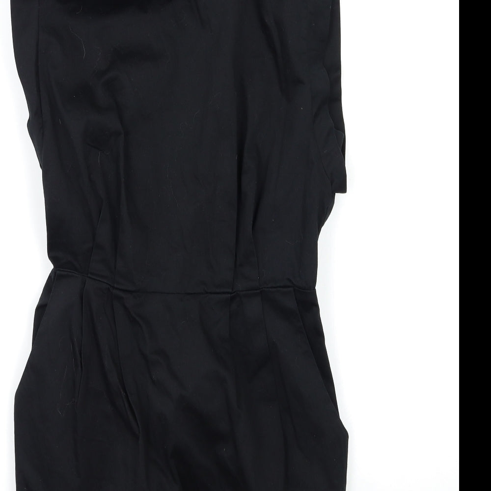 Miss Selfridge Womens Black Mini Size 10 - Open Back