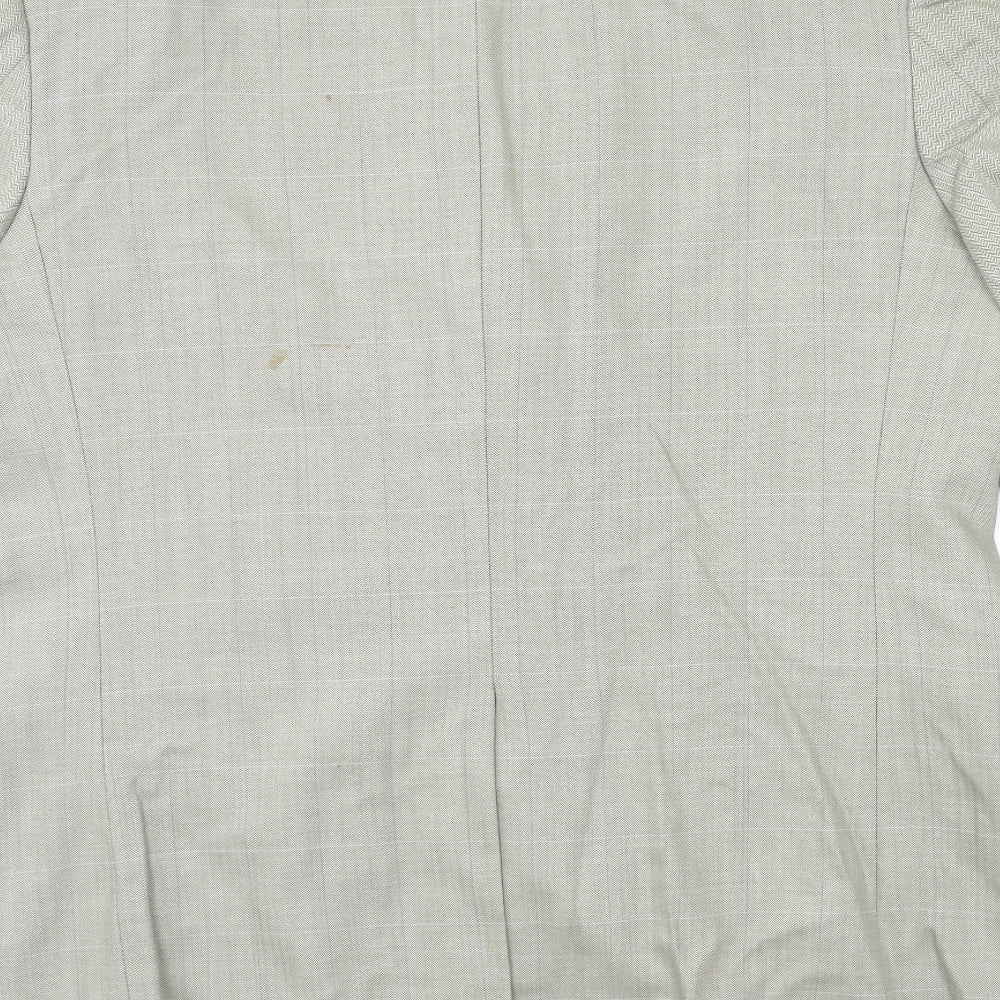 Marks & Spencer Mens Grey Check Jacket Suit Jacket Size 42