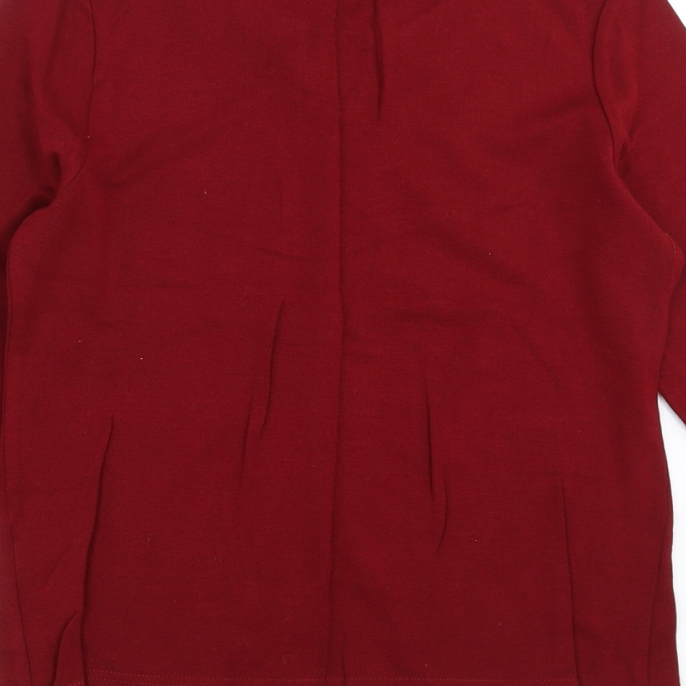Sara Neal Womens Red Pullover Jumper Size 14