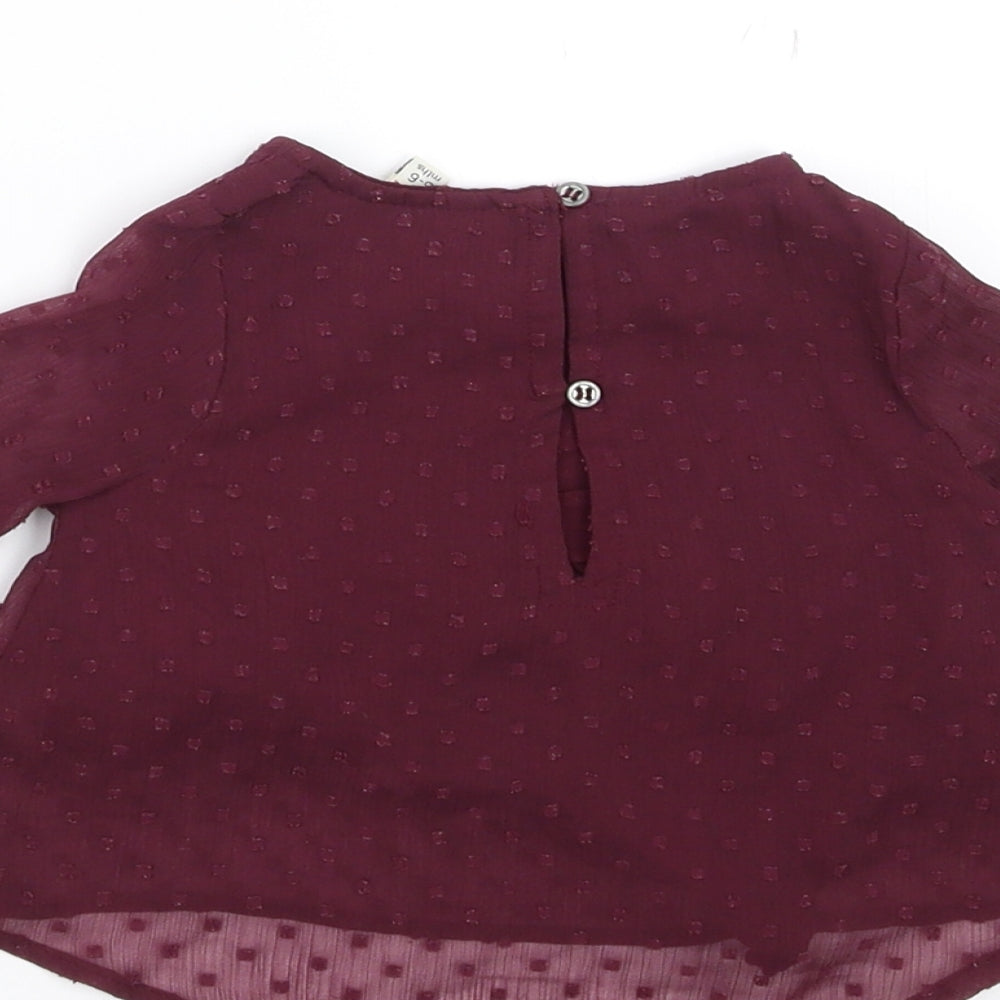 River Island Girls Purple Basic Blouse Size 3-6 Months