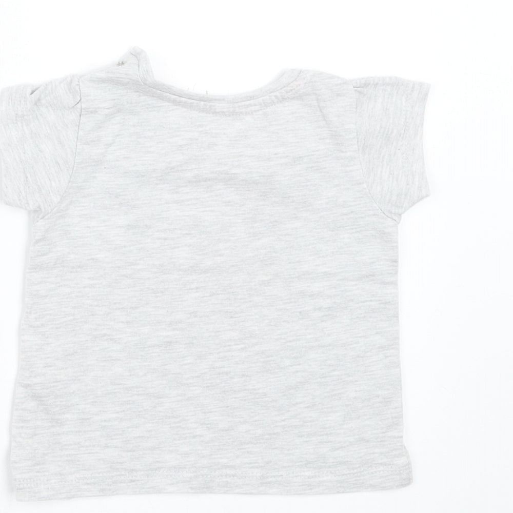Primark Girls Grey Basic T-Shirt Size 3-6 Months - I love my Grandma