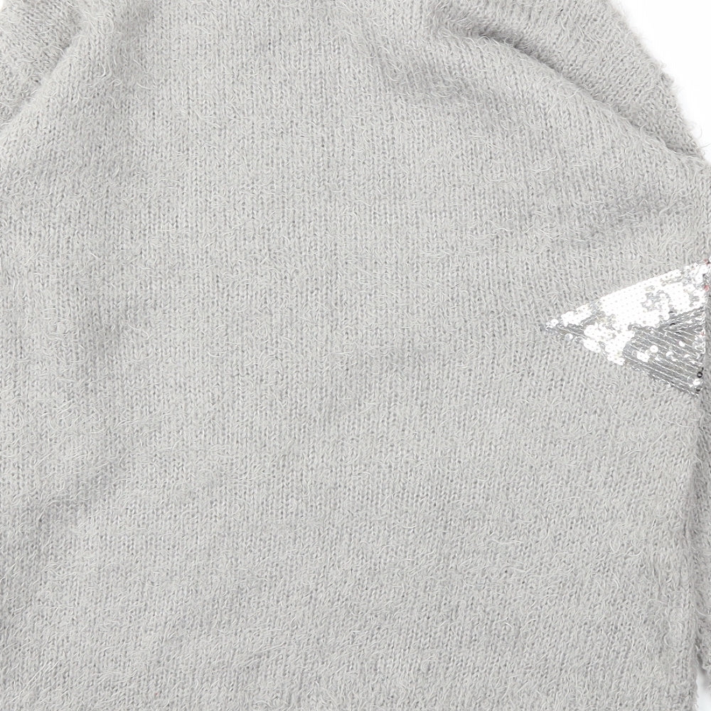 Brave Soul Womens Grey Pullover Jumper Size 14