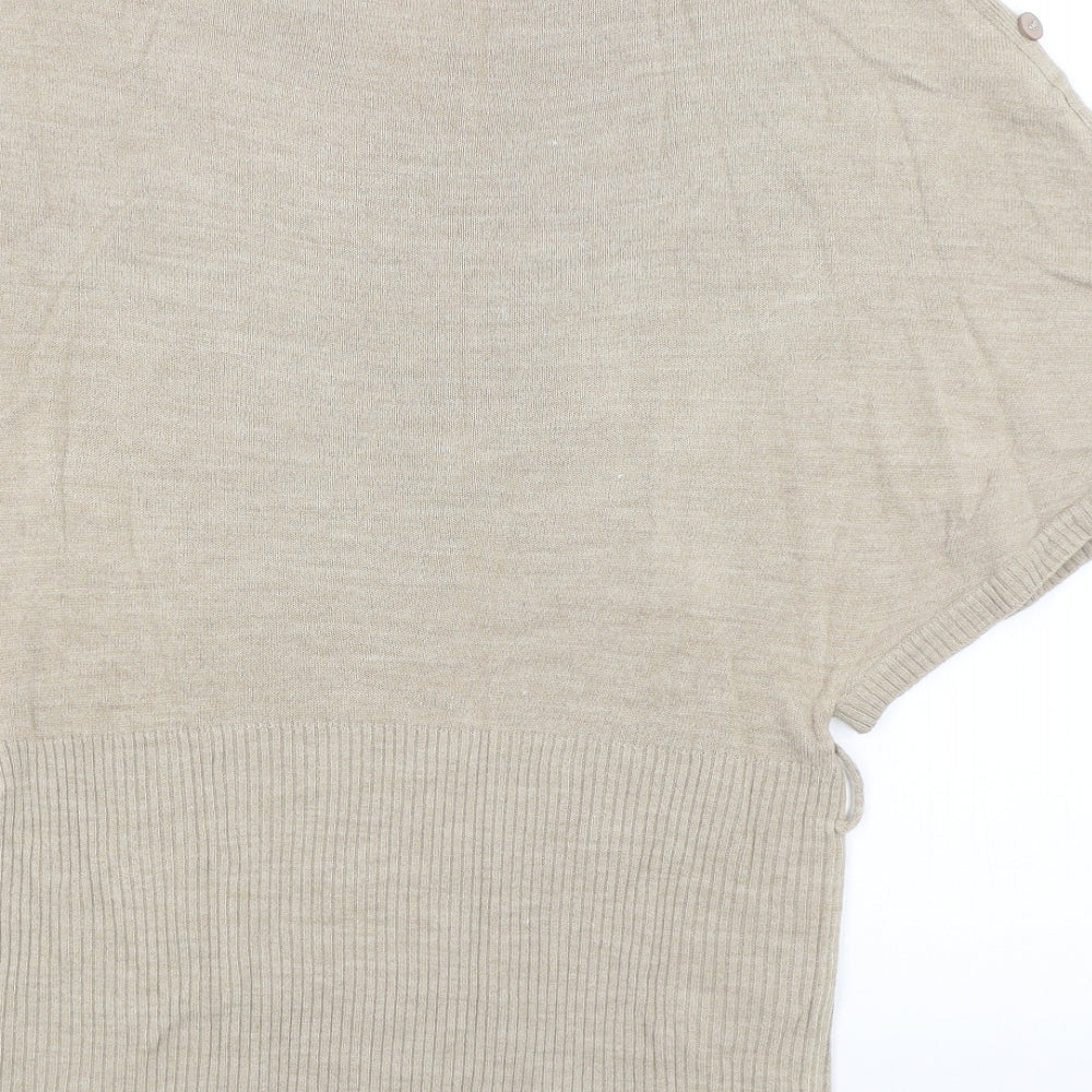 Zingara Womens Beige Pullover Jumper Size 10