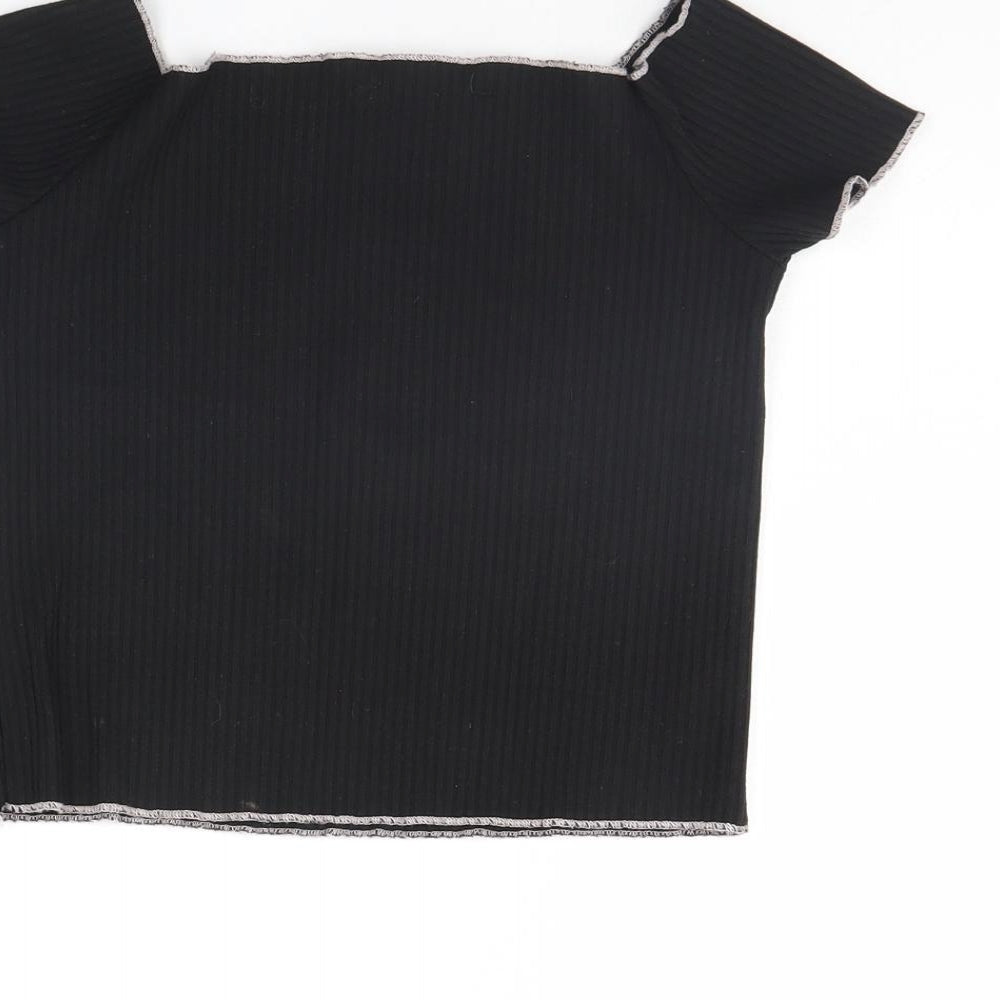 Primark Womens Black Cropped Tank Size 10