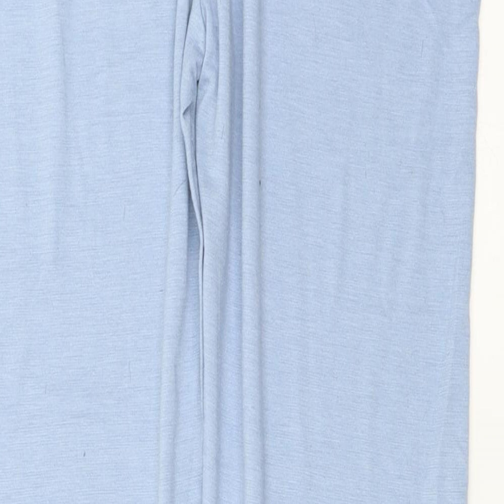 Boohoo Womens Blue Trousers Size 12 L23 in