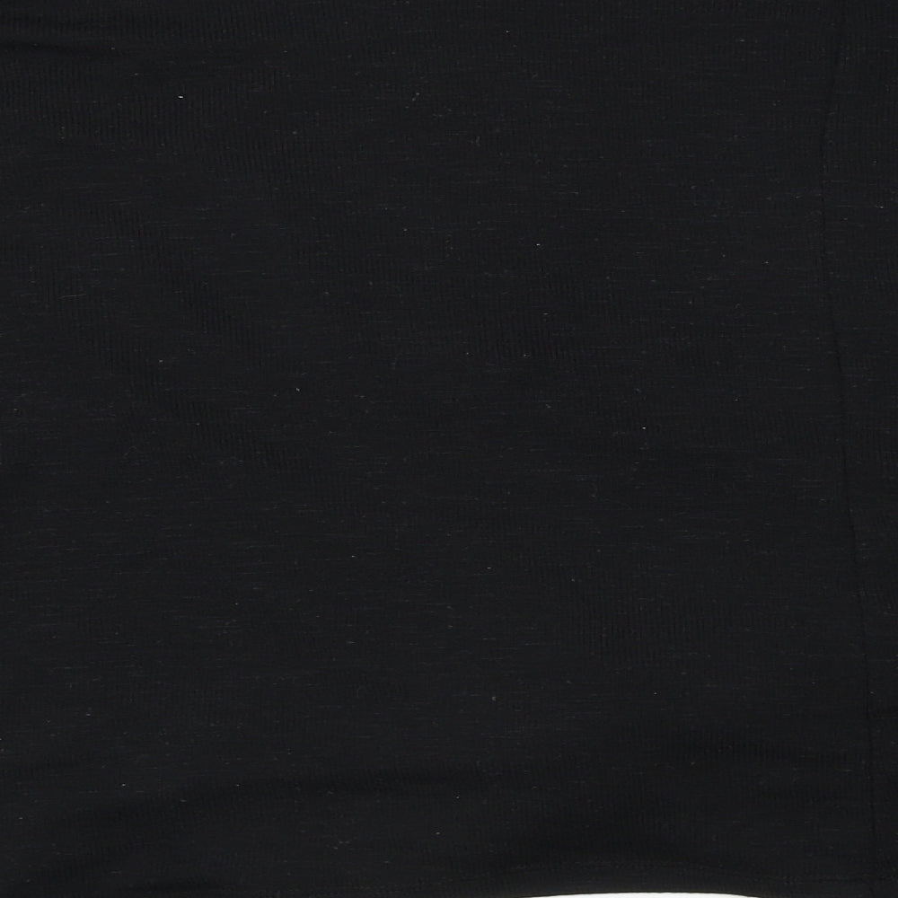 New Look Womens Black Basic T-Shirt Size L
