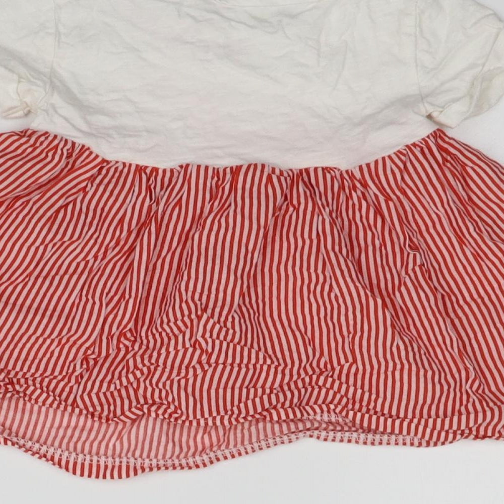 NEXT Girls Red Basic T-Shirt Size 12-18 Months