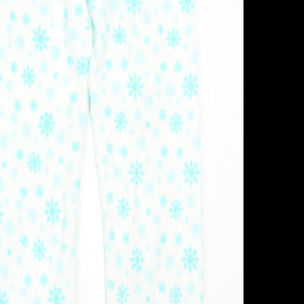 Preworn Womens White Rayon Babydoll Pyjama Pants Size S