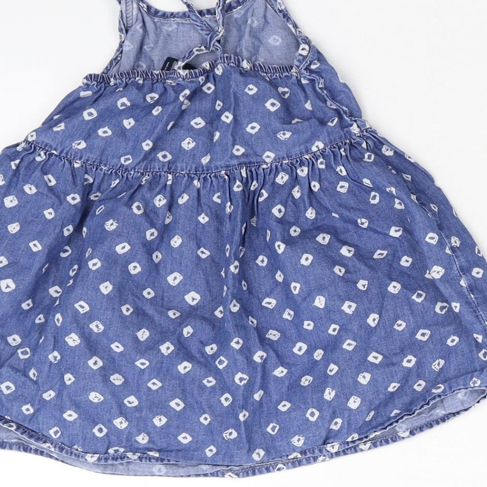 Gap Girls Blue Polka Dot Shift Size 3 Years