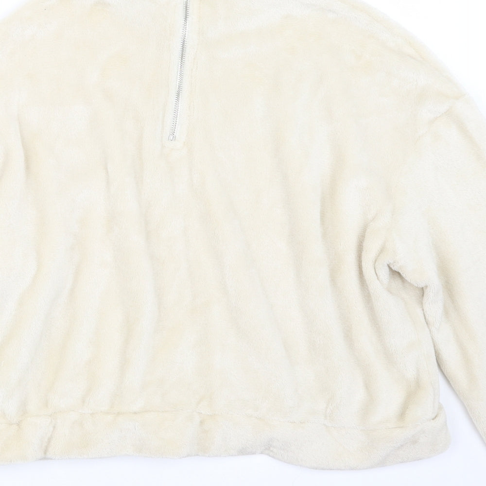 SheIn Womens Ivory Pullover Sweatshirt Size M