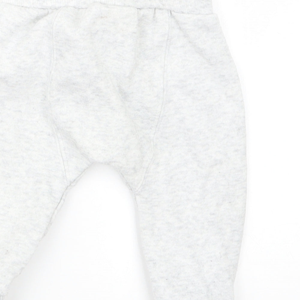F&F Boys Grey Jogger Trousers Size 3-6 Months