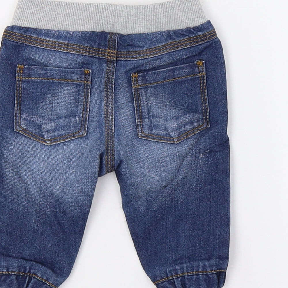 F&F Baby Blue Denim Jeans Size 0-3 Months