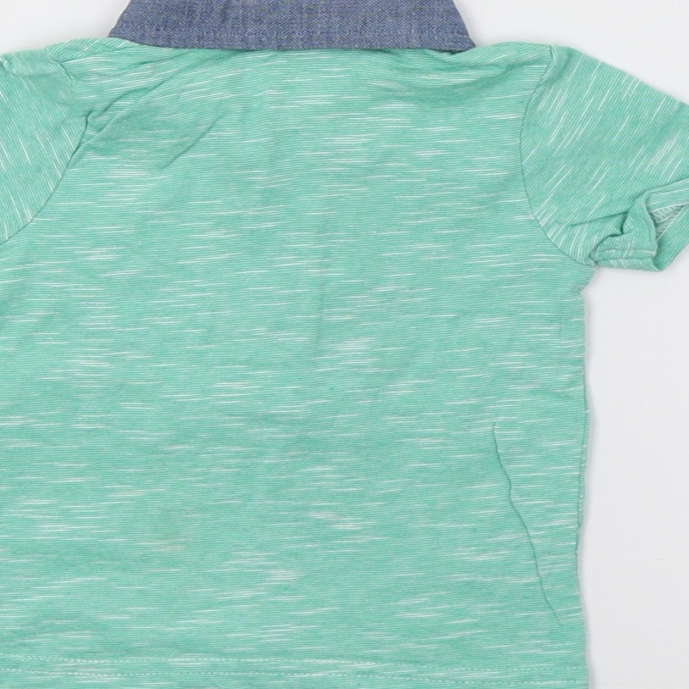 George Boys Green Basic Polo Size 0-3 Months