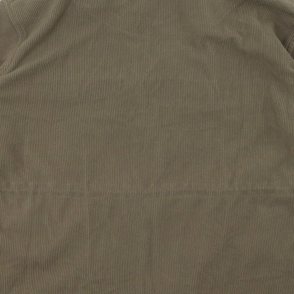 BM Mens Brown Fleece Full Zip Sweatshirt Size L
