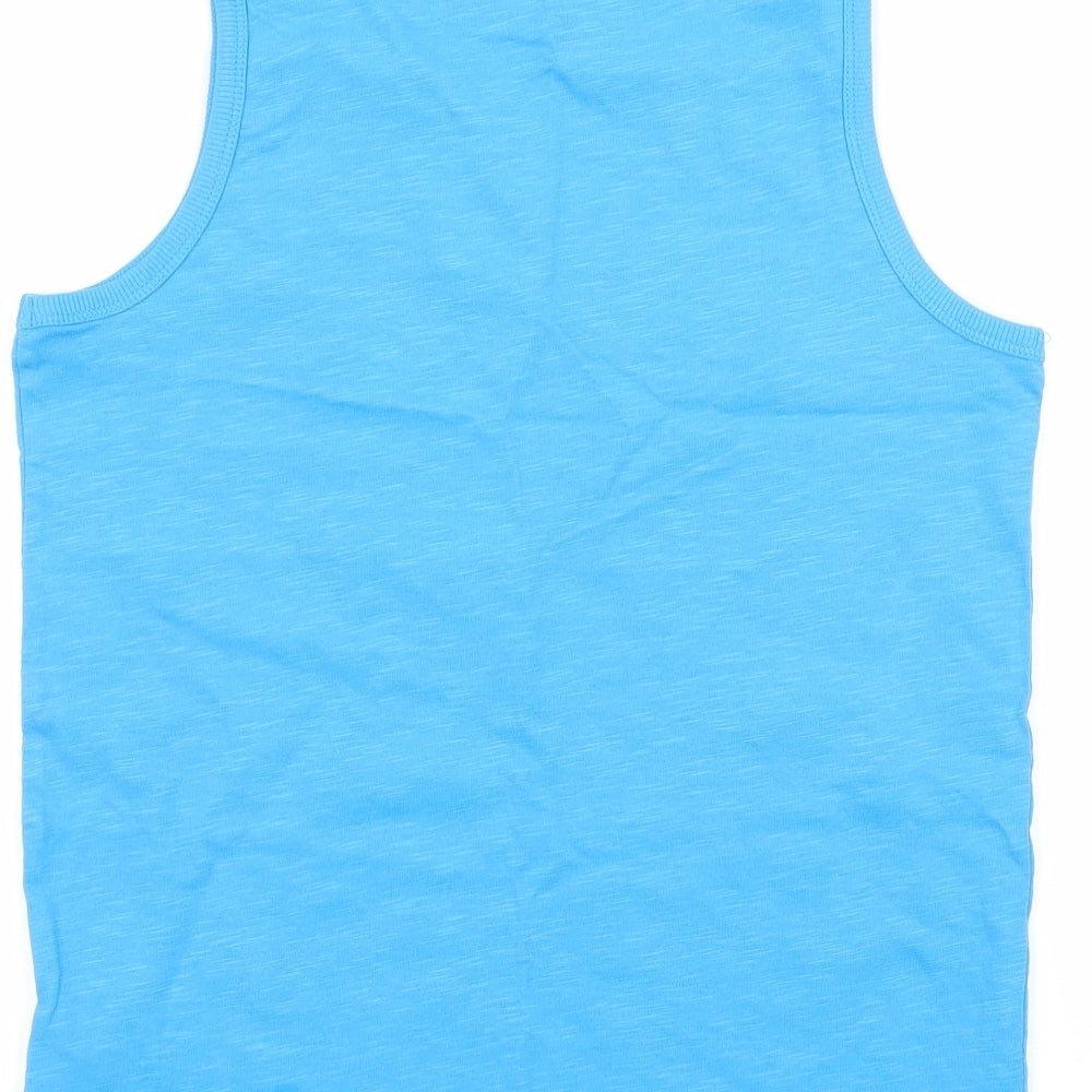 Next Boys Blue Jersey Basic Tank Size 10 Years