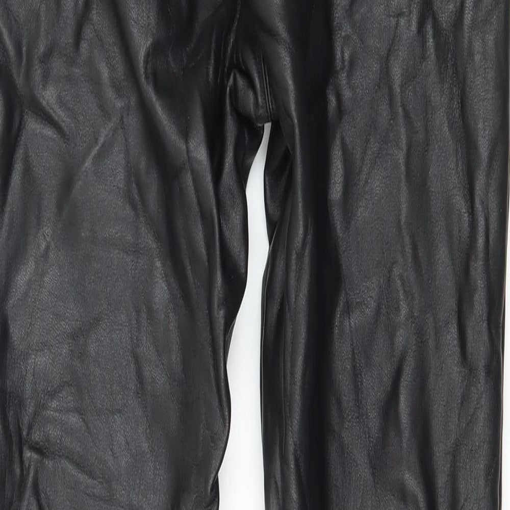 Topshop Womens Black Trousers Size 8 L27 in