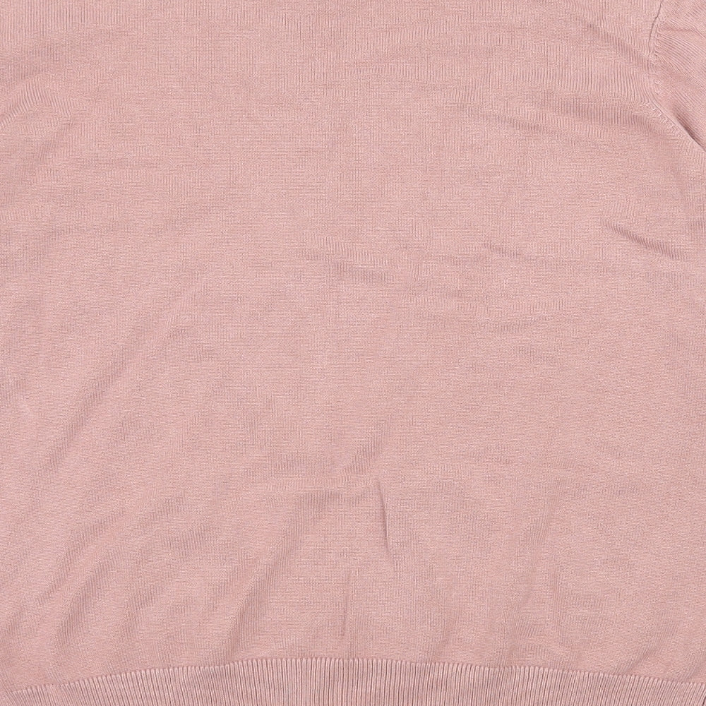 H&M Womens Pink Knit Pullover Jumper Size M