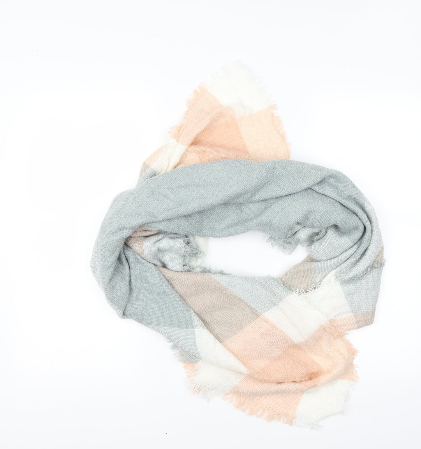 Preworn Womens Multicoloured Check Scarf