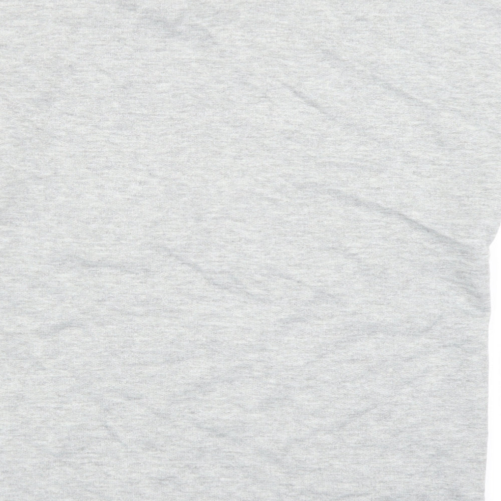 Jeff & Co Womens Grey Basic T-Shirt Size 10