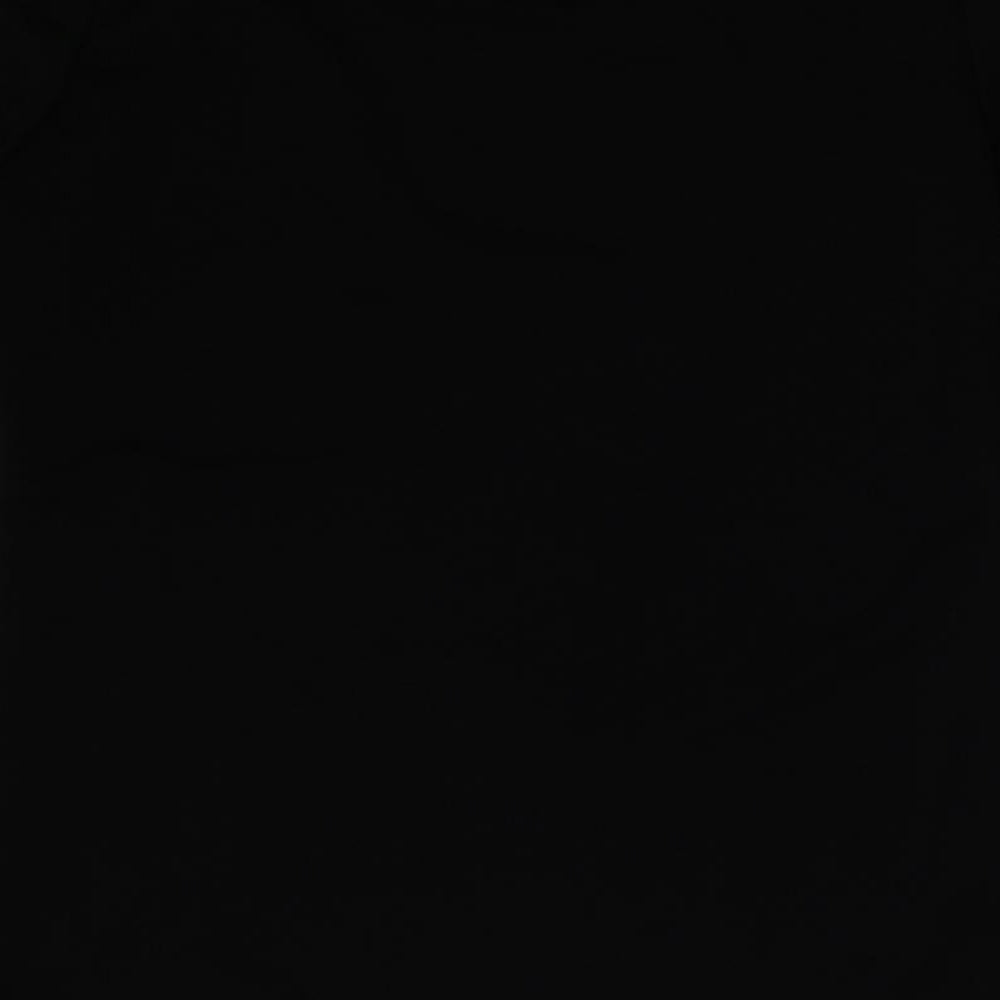 Boohoo Womens Black Basic Blouse Size 6