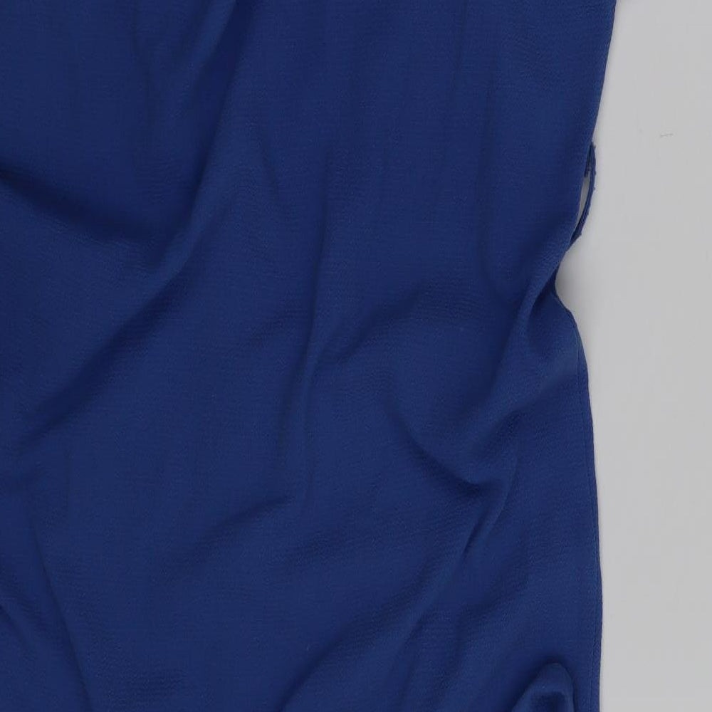New Look Womens Blue Basic Button-Up Size 4