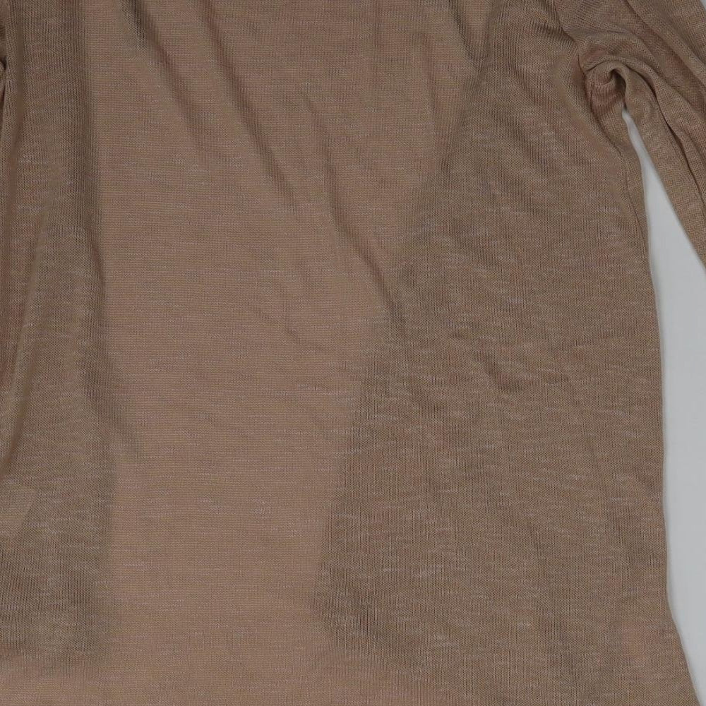 Divided Womens Gold Cardigan Jumper Size XS
