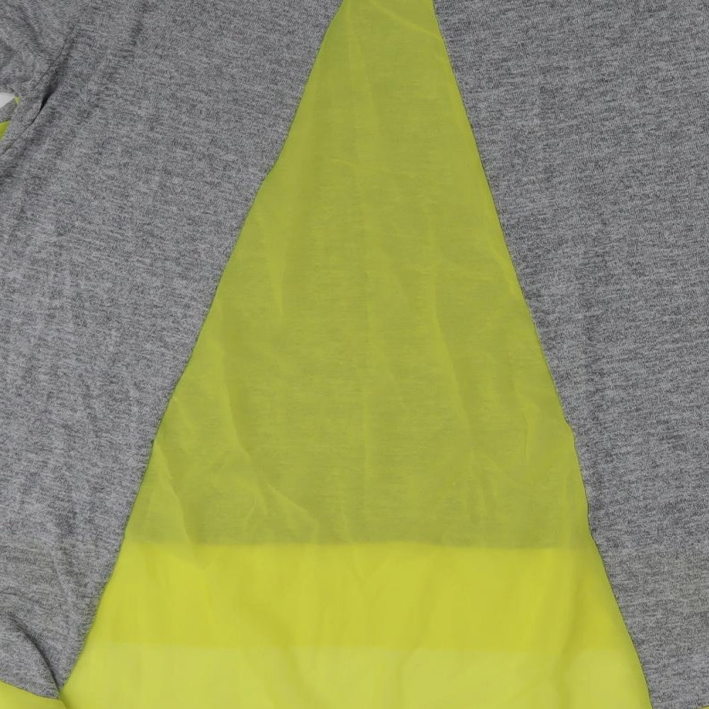 MITZY Womens Grey Basic T-Shirt Size M