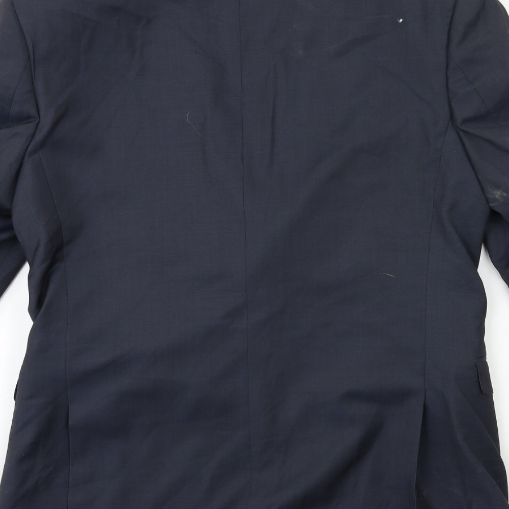Preworn Mens Blue Jacket Suit Jacket Size 40