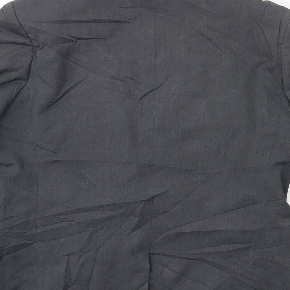 Topman Mens Grey Jacket Suit Jacket Size 40