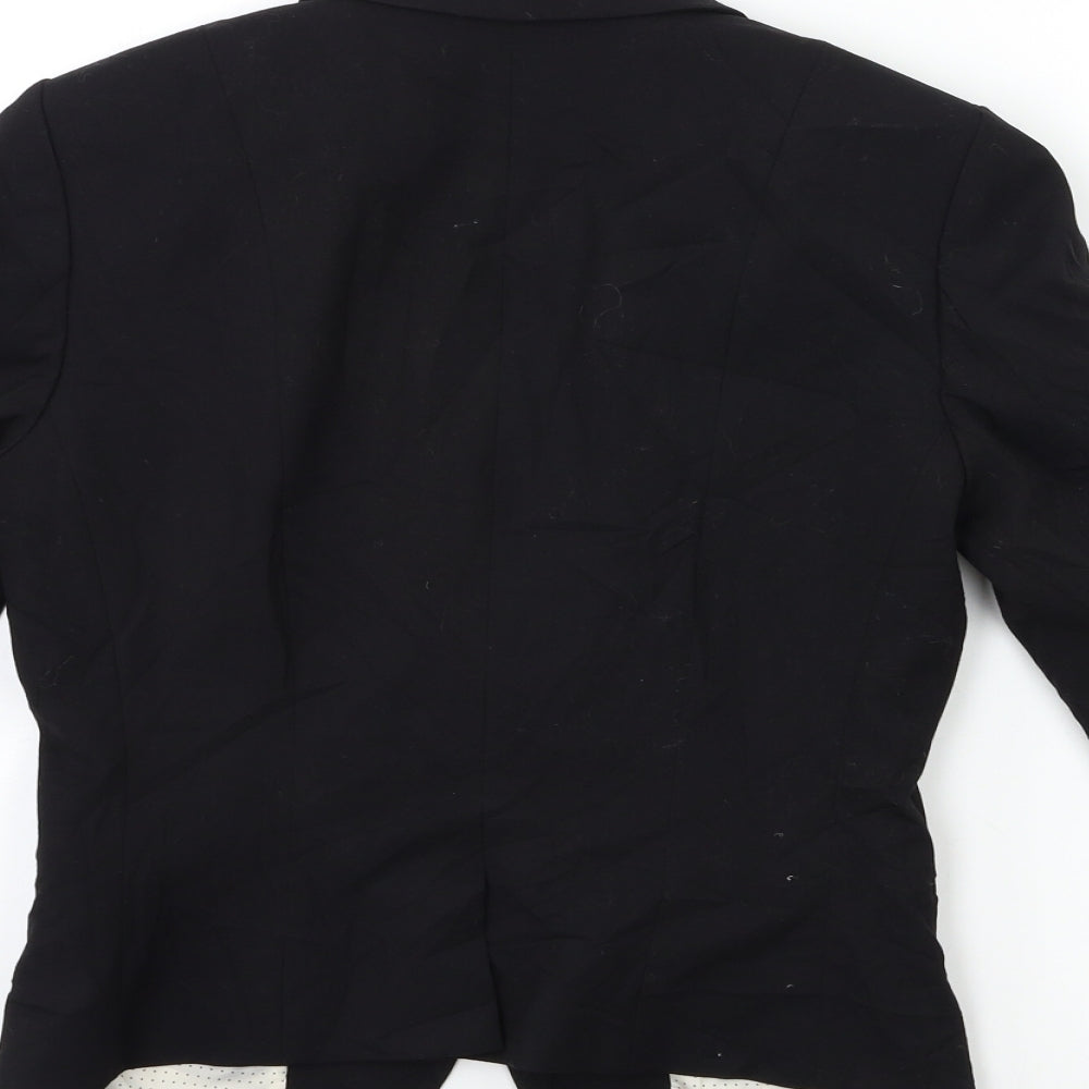 H&M Womens Black Jacket Blazer Size 6