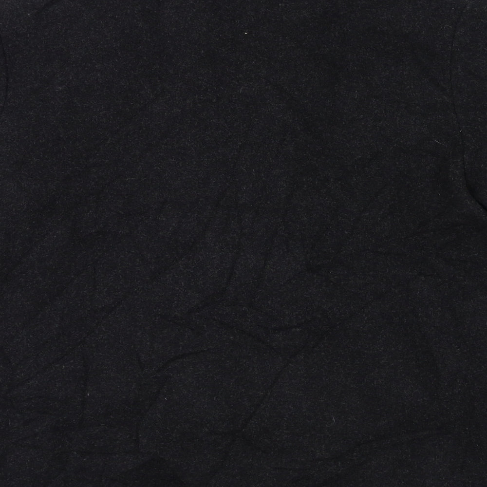 BHS Womens Black Overcoat Coat Size 10