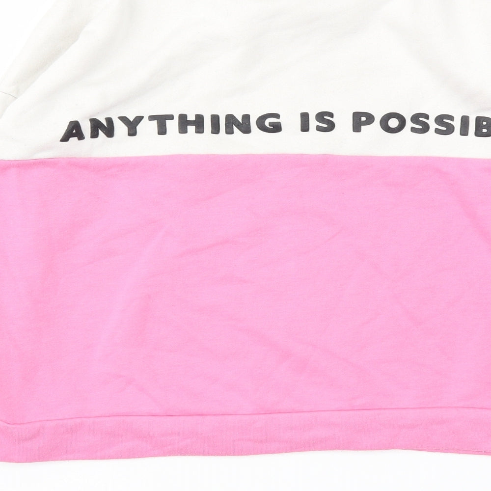 Primark Girls Pink Pullover Sweatshirt Size 11-12 Years