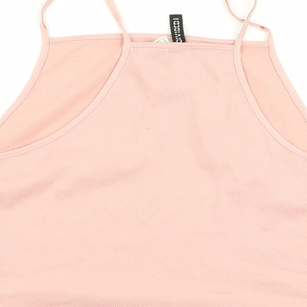 Divided by H&M Womens Pink Camisole Tank Size L