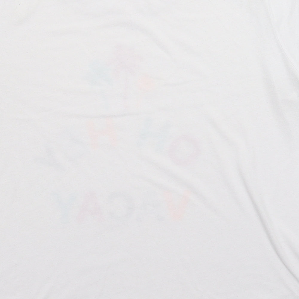 Matalan Womens White Basic T-Shirt Size 10